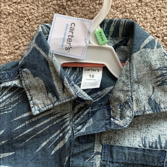 Blue Hawaiian Baby Boy’s Romper - Picture 4 of 6